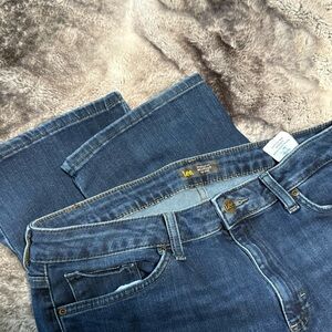 Lee Women's Dark Blue Straight Leg Jeans